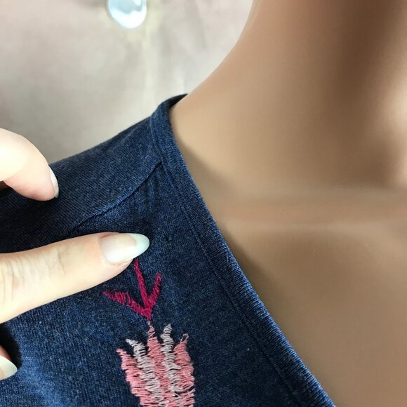 CAITE Floral Embroidered Swing Dress Size XS - Picture 8 of 8